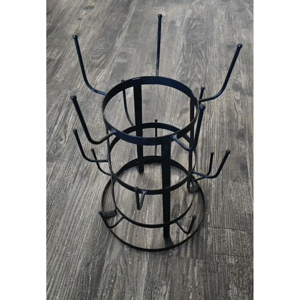 3-Tier 15 Mug Cup Tree Metal Rack Holder Display Stand Vintage Style - Picture 1 of 6